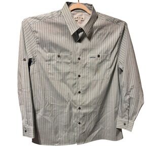 ORVIS Mens Classic Collection Long Sleeve Plaid Button Up Shirt Large